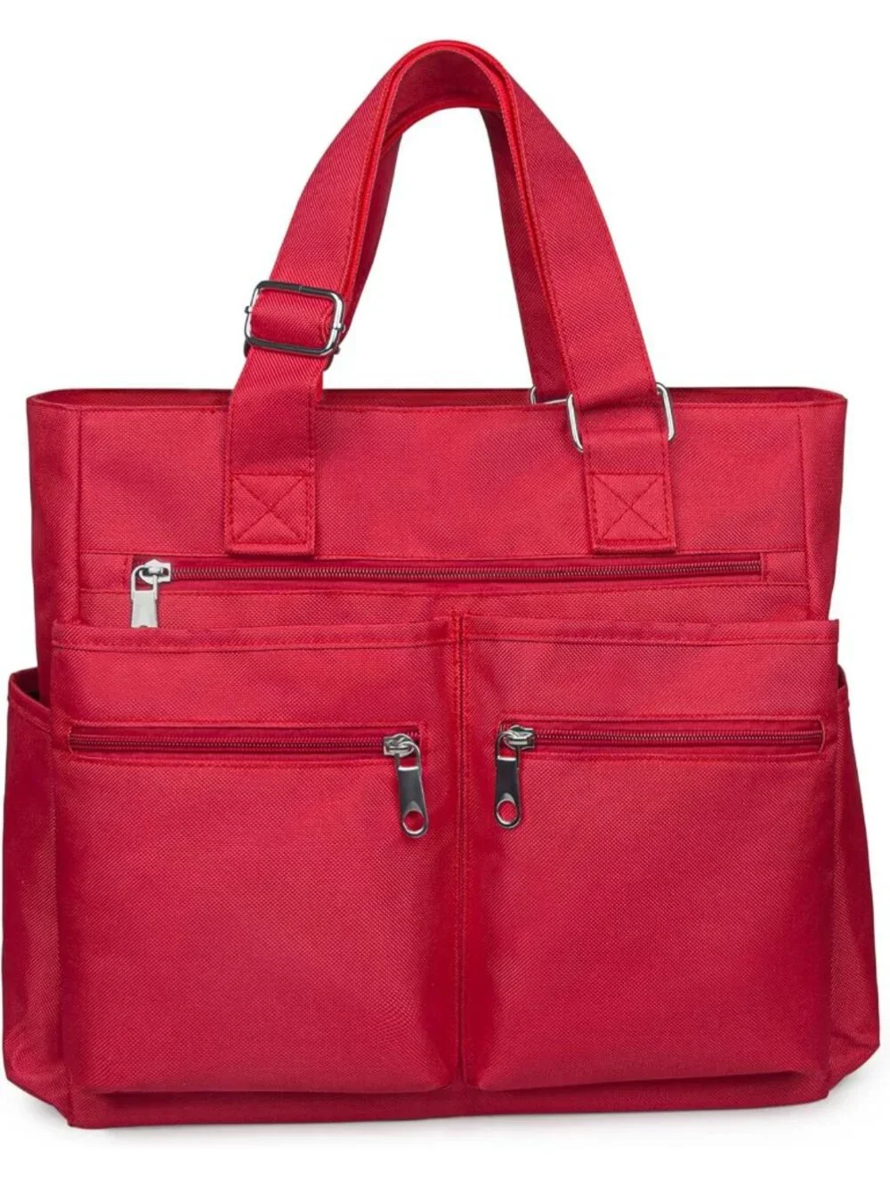 Waterproof Canvas Tote Bag | Multi-Pocket Shoulder Bag for Work & Travel